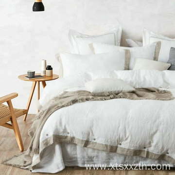 quality white 300tc hotel twenty one bedding set